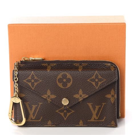 LOUIS VUITTON Monogram Recto Verso Card Holder Black 